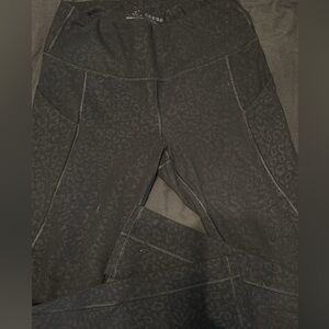 Black Leopard Print Leggings